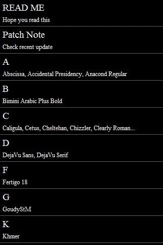 Fontomizer SP(Font for Galaxy) - screenshot