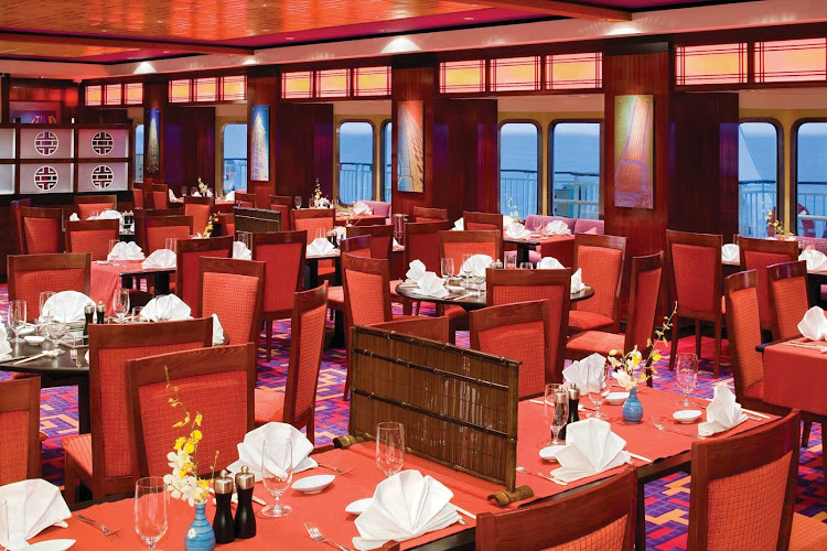 Norwegian Jade's Jasmine Garden restaurant  serves Japanese, Chinese, Thai and other Asian dishes.