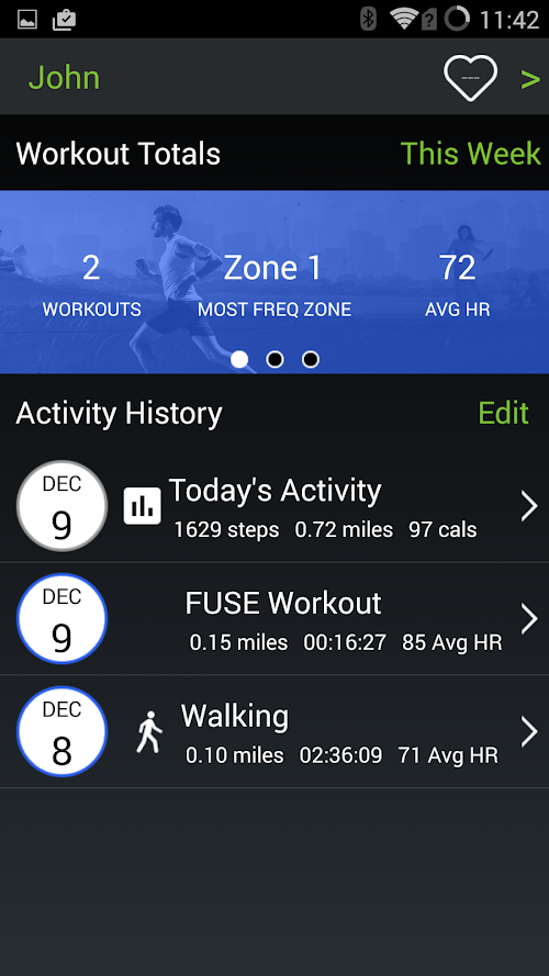 Android application Mio GO screenshort