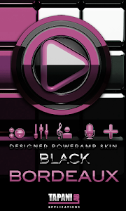 Poweramp skin Black Bordeaux v3.10