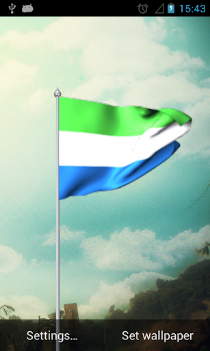 Sierra Leone Flag Lwp