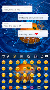 Free Download Orange Splash GO Keyboard APK