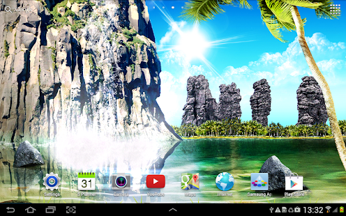 Tropical 3D Waterfall Free