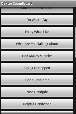 Dexter Character Soundboard Screen 2