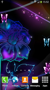 Neon Butterfly Live Wallpaper(圖2)-速報App