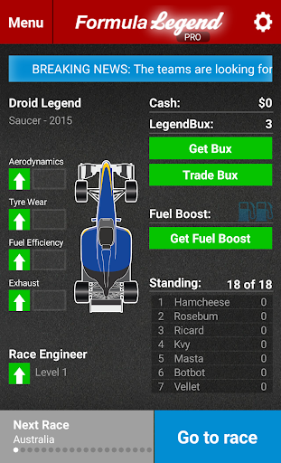 Formula Legend: Racing Manager