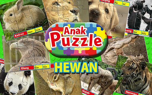 Puzzle Anak - HEWAN -Indonesia