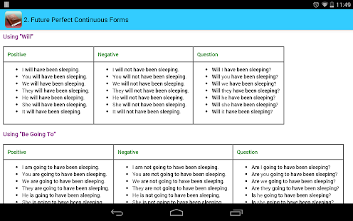 English Tenses - screenshot thumbnail