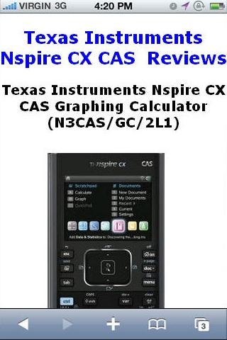 CAS Graphing Calculator Review