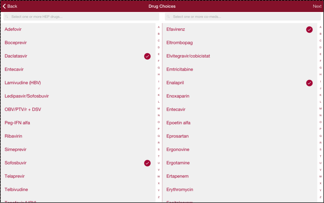   Liverpool HEP iChart- ቅጽበታዊ ገጽ እይታ 