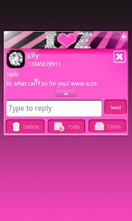 How to install Diamond Heart Theme for GO SMS patch 1 apk for pc