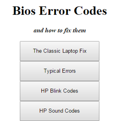 【免費教育App】Computer Bios Error Codes-APP點子