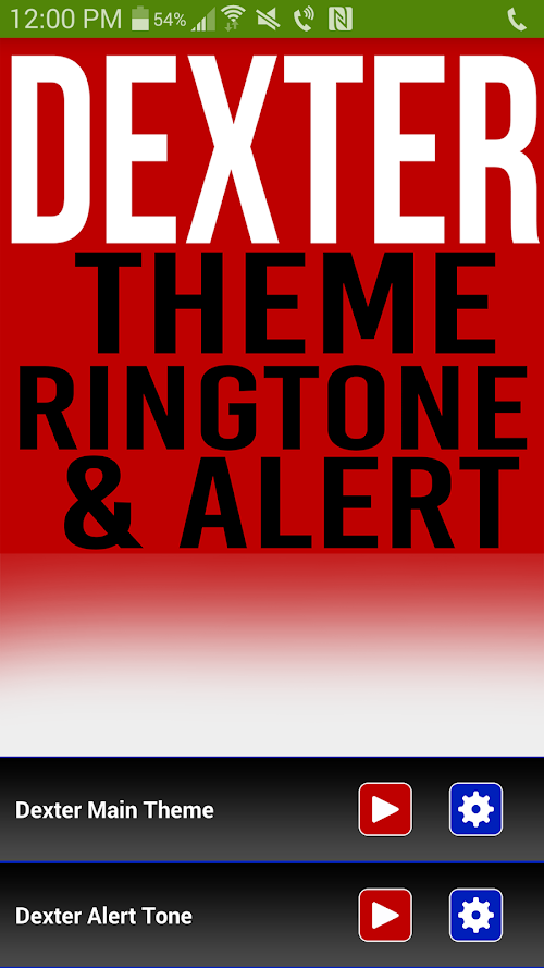 Android application Dexter Ringtone and Alert screenshort