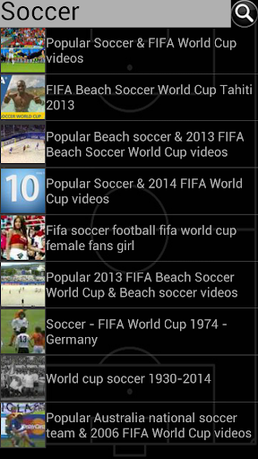 Soccer world cup video match