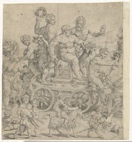 Triomf van Bacchus, linker plaat