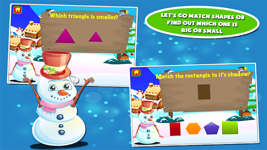 Snowman Preschool Math Games - náhled