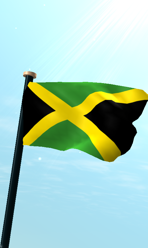 Android application Jamaica Flag 3D Live Wallpaper screenshort