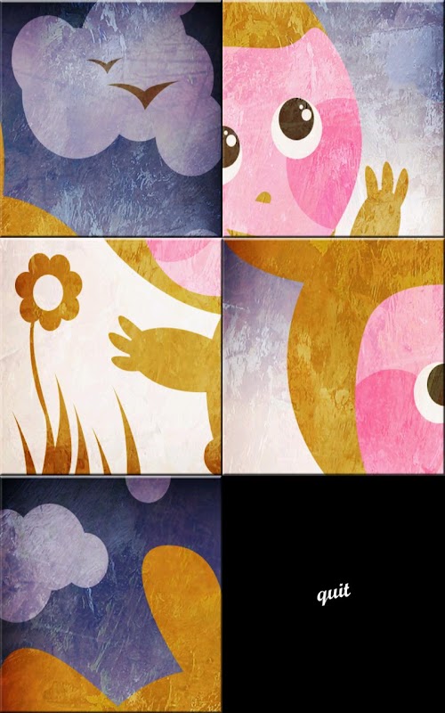 Android application My first slider puzzles screenshort