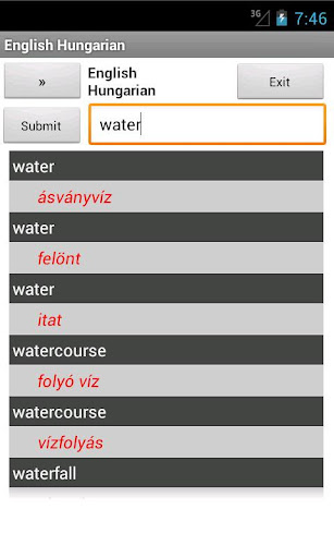 Hungarian English Dictionary