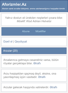 Free Aforizmler.Az APK for PC