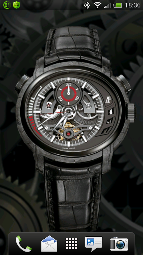 Android application Live Swiss Clock screenshort