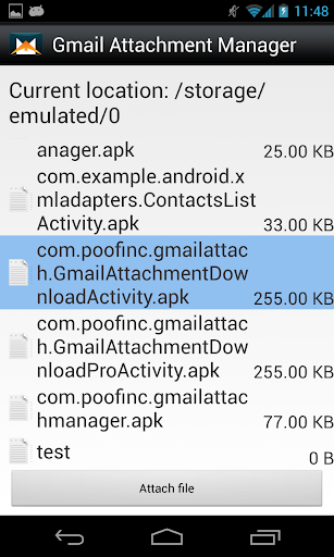 Gmail Attachment Manager