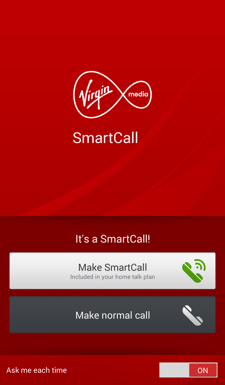 Virgin Media SmartCall Screen 2