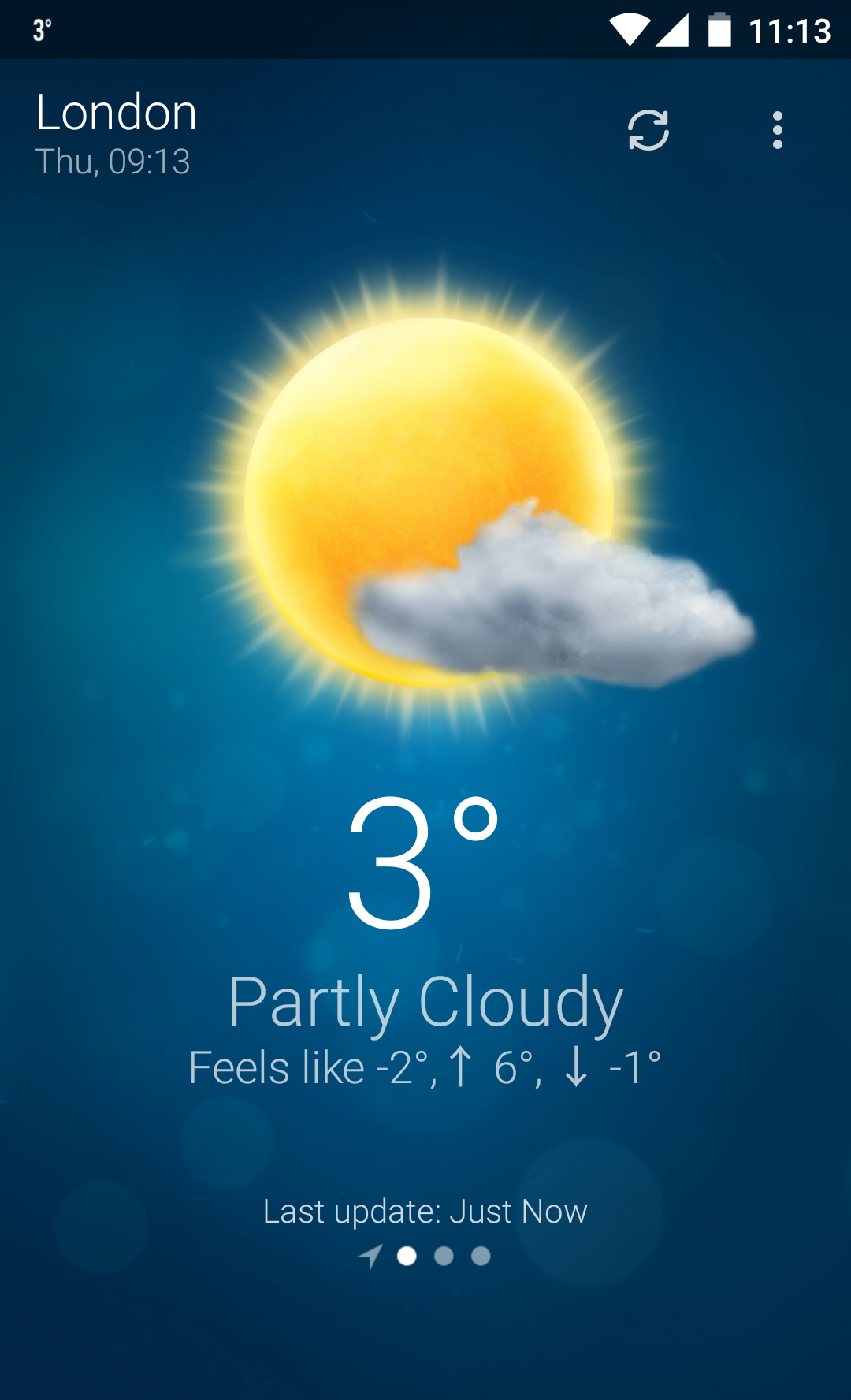Android application Weather screenshort