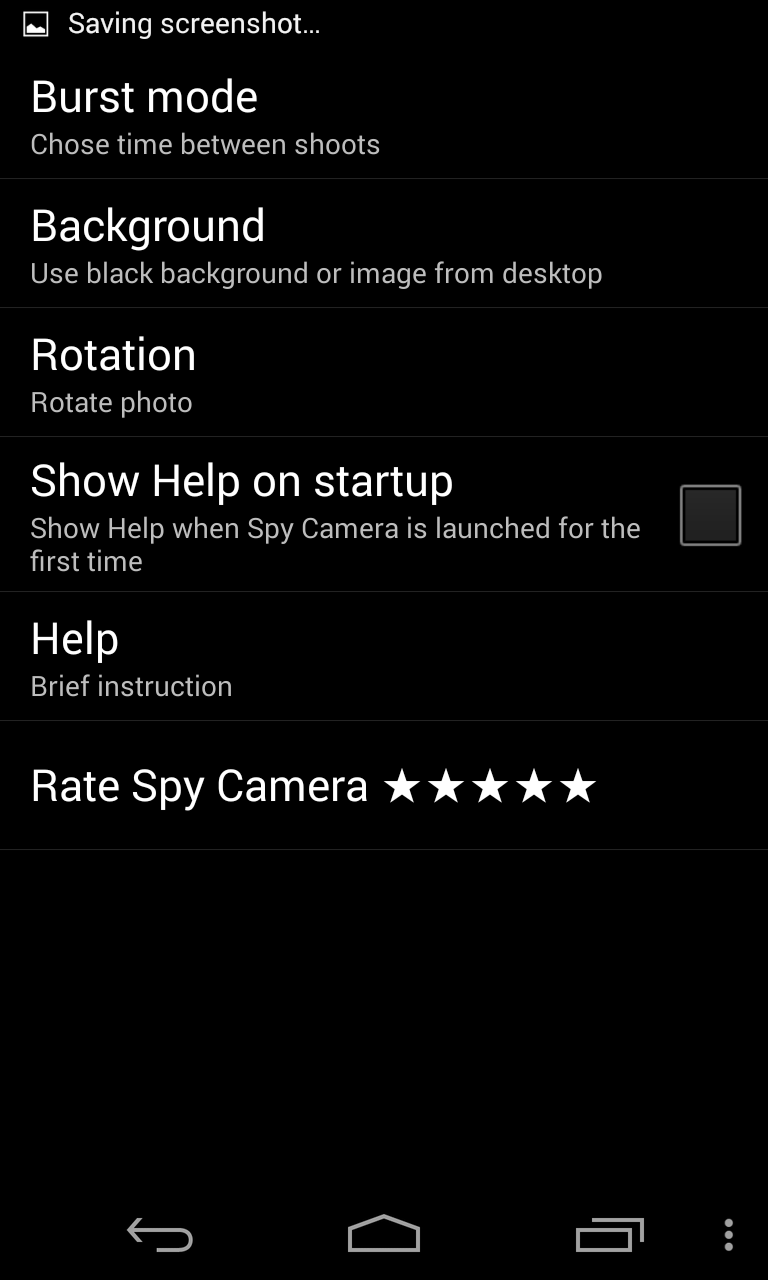 Spy Camera Pro Screen 3