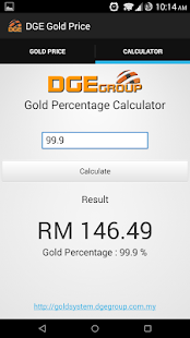 Lastest DGE Gold Price APK
