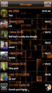 GO SMS Pro Inferno Glass Theme(圖2)-速報App