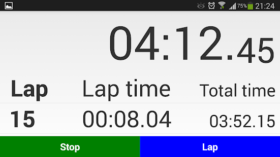 StopWatch Export Screenshots 4