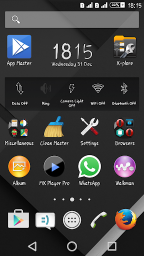 【免費個人化App】XZ Lollipop Theme WhiteOnBlack-APP點子