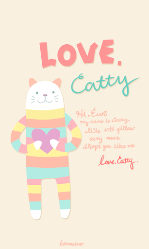 Love Catty go launcher theme