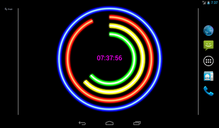 Neon Clock Live Free Wallpaper poster 16