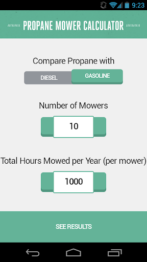 Propane Mower Calculator