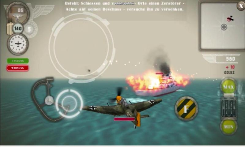Android application BATTLE KILLER STUKA 3D HD screenshort