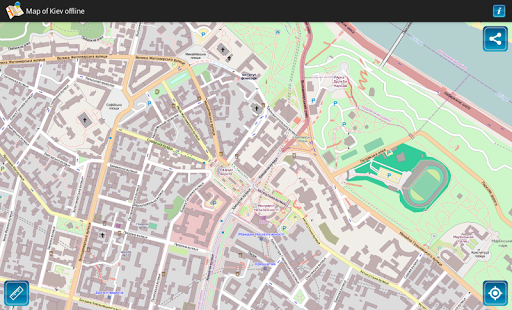 【免費旅遊App】Map of Kiev offline MapApps-APP點子