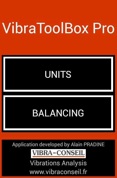 VibraToolBox Pro Screen 1