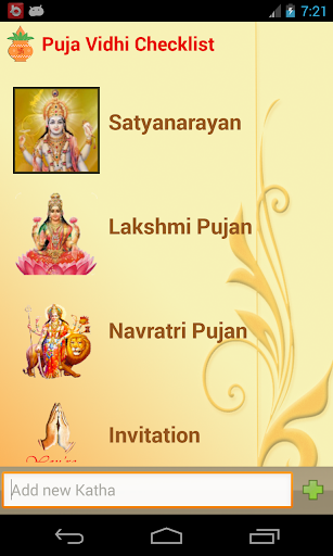 PUJA-VIDHI Checklist