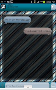 Free Download GO SMS - Blue Gray Stripes APK for PC