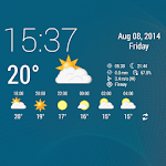 Cover Image of 下载 Simple Time & Weather Widget 2.6 APK