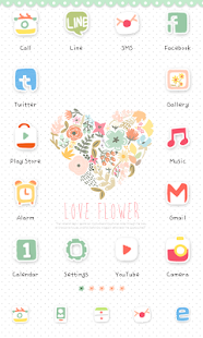 How to download Love Flower icon theme 1.0 apk for android