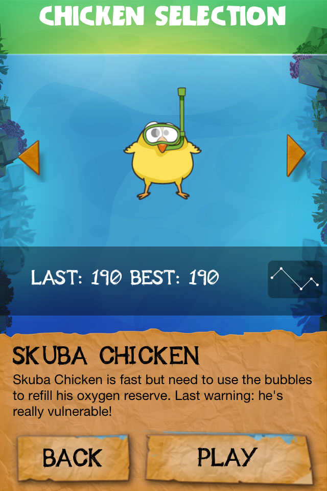 Chicken Deep - The diving Screen 3
