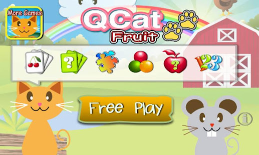 QCat - 學齡前7合1教育遊戲 為幼兒和兒童所設計：水果(圖1)-速報App