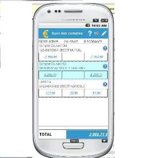 Android application Compte sur mobile screenshort