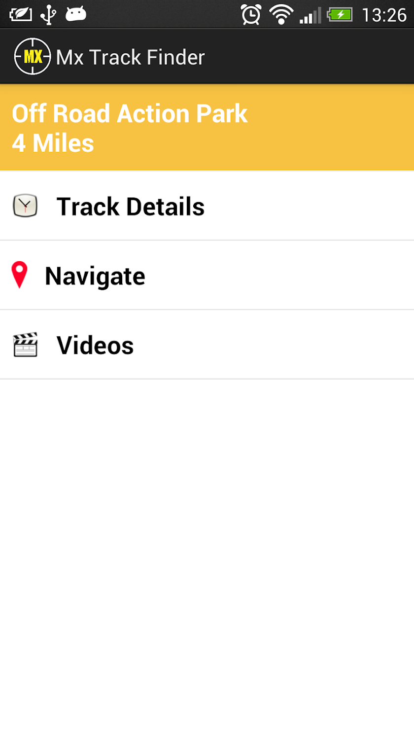 Mx Track Finder Screen 2