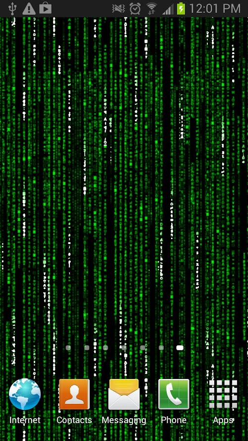 Android application Matrix Live Wallpaper screenshort