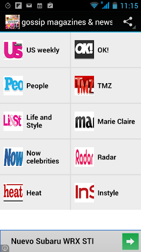 Gossip mags. news RSS reader