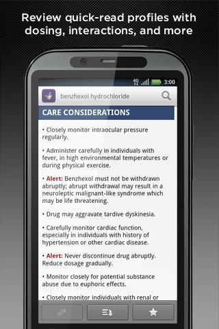 Android application ANZ Drug Guide screenshort